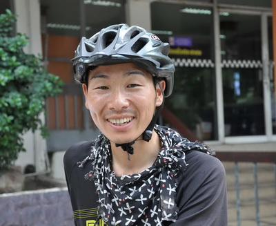 หนุ่มยุ่นนักปั่นรอบโลกแวะหาดใหญ่ เติมพลังไปประเทศที่ 9