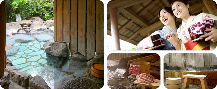 สวรรค์ในอ่างน้ำพุร้อน ( Onsen )