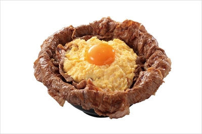 ข้าวหน้าเนื้อ Egg on Egg